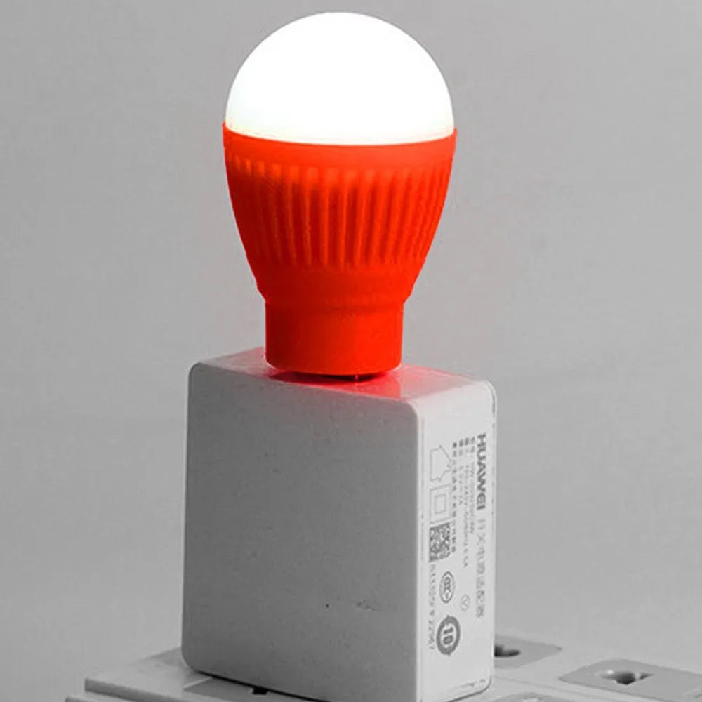 Mini USB LED lamp in black, white, red, green, or blue, 5V USB powered portable night light for power bank, computer, or USB socket.