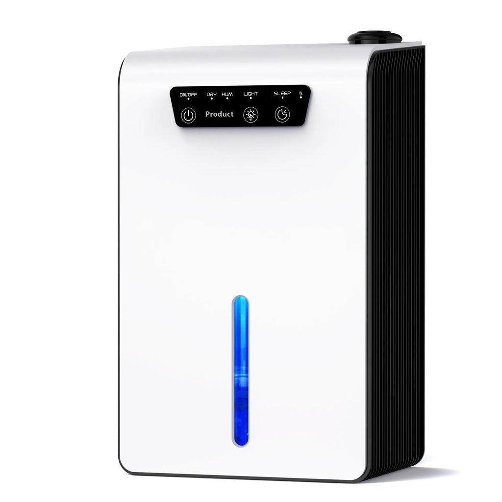 Milky white small household dehumidifier for bedrooms up to 20 square metres