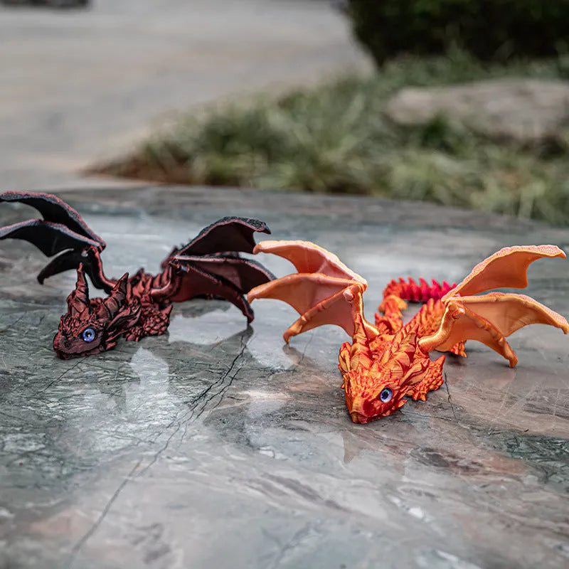 Flying Dragon Wings decoration toy in PLA plastic, showing detailed wing design and colour options.
