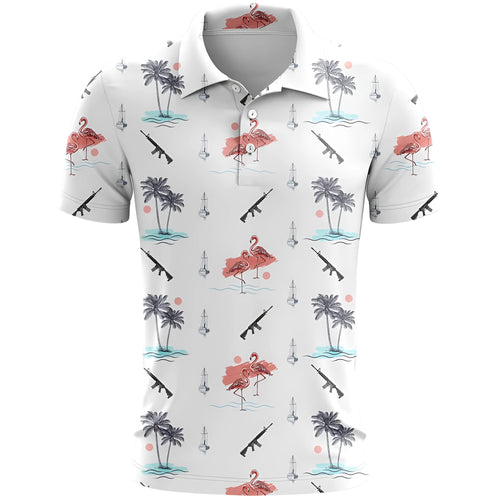 3D printed pattern sports short sleeve top in bird eye cloth fabric showing loose fit design