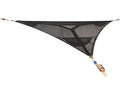 Portable multi-person triangle hammock in black or green polyester, 2m or 2.8m length, shown without a stand.