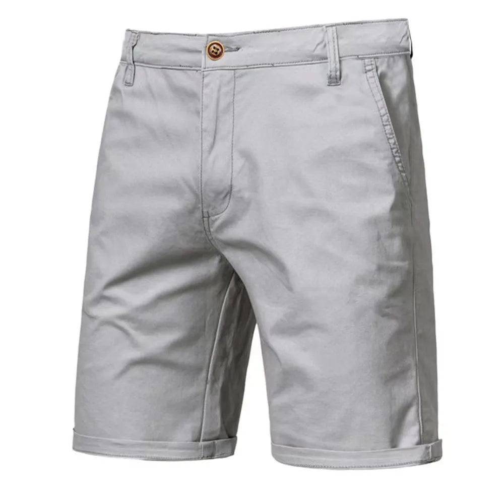 Cotton camping shorts plus size straight-leg slim cropped pants in army green