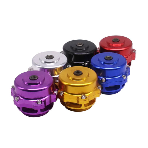Aluminium alloy automotive bypass valve with 50mm diameter in multiple colour options