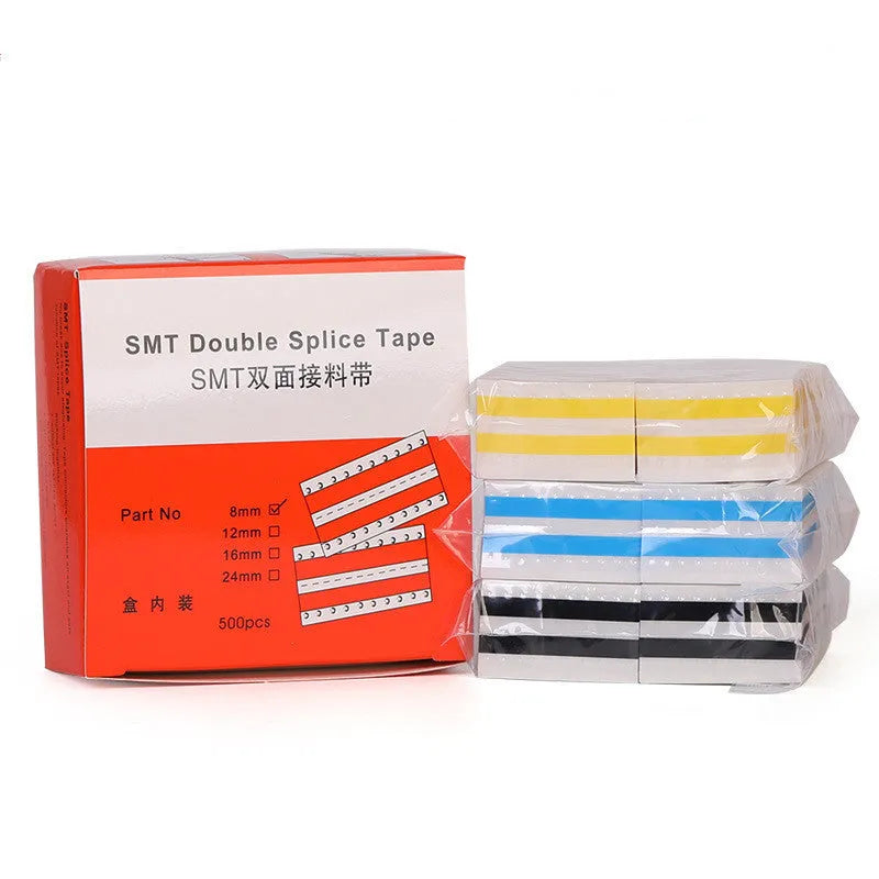 SMT double-sided splicing tape rolls in various widths and colours for placement machines