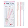 Full needle tube carbon signature pen with black ink, 0.35mm fine tip, 140mm plastic body