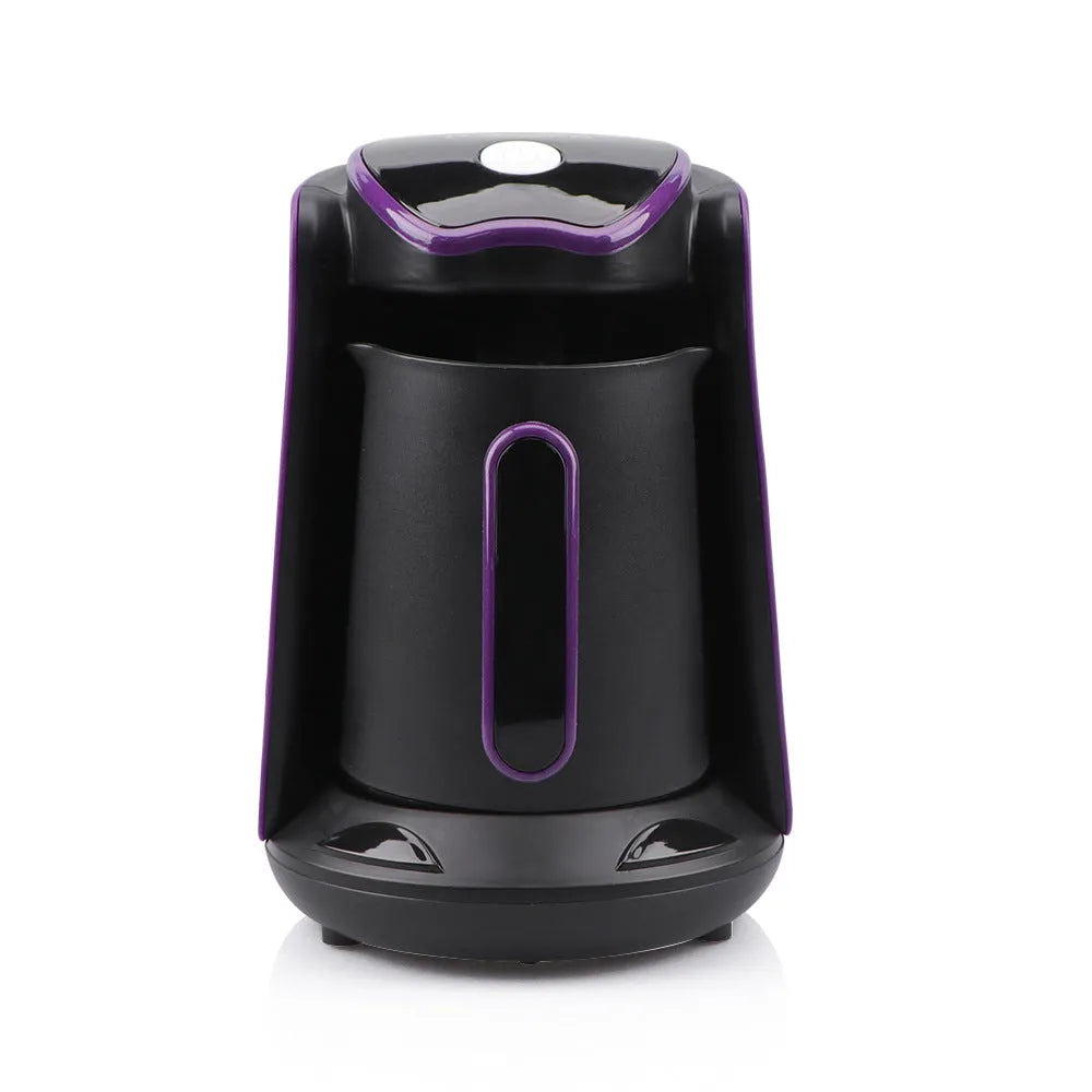 Blue coffee pot portable office coffee and tea maker with mechanical controls and 600W heating