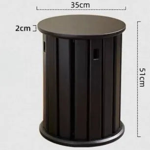 Stackable iron dining stool with round seat in modern simplicity style