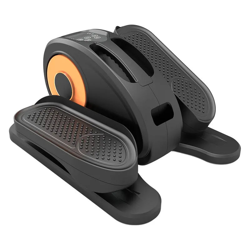 Mute small treadmill electric elliptical trainer for home lower limb exercise in black colour