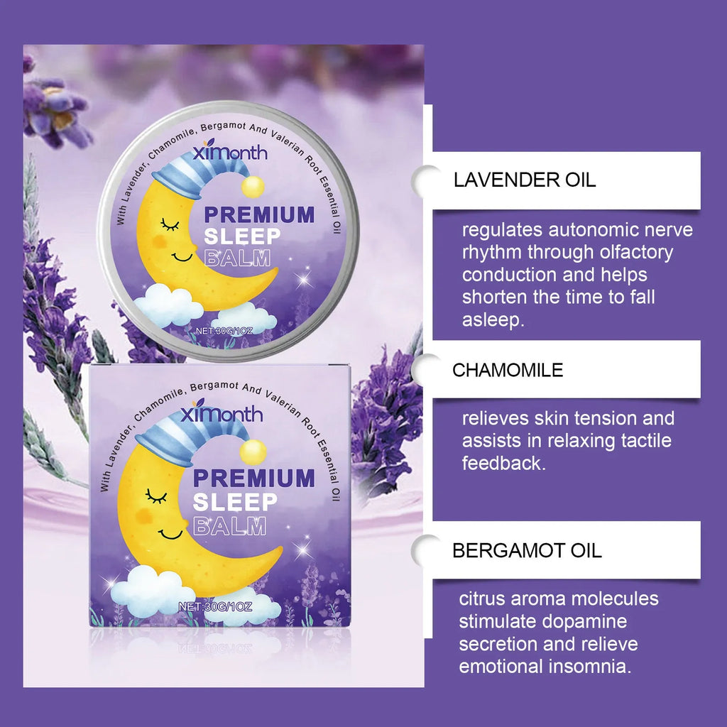 30g tube of Sleep Goodnight Cream with lavender and chamomile for night-time use.