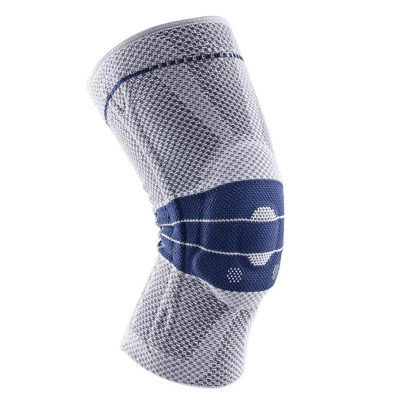 Adult black and blue nylon spandex basketball sports kneecap protector for running
