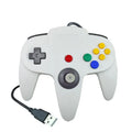 USB N64 game controller for PC in various colours including black, blue, and transparent options.