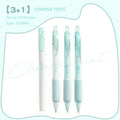 Four 0.5mm tip fluorescent pens for calligraphy in Cheese Mint and Sea Salt Ice Cup colours.