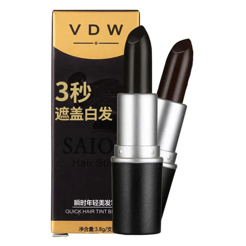 Temporary hair dye stick disposable pen in black and dark brown colours, 4.5g net weight