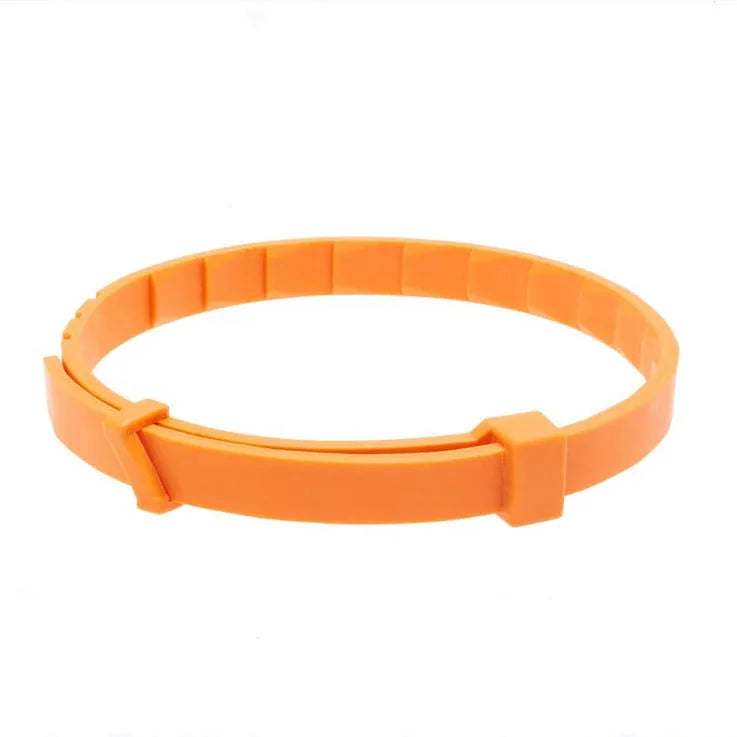 Anti-flea pet collar for cats and dogs, plastic construction in Rose Red colour