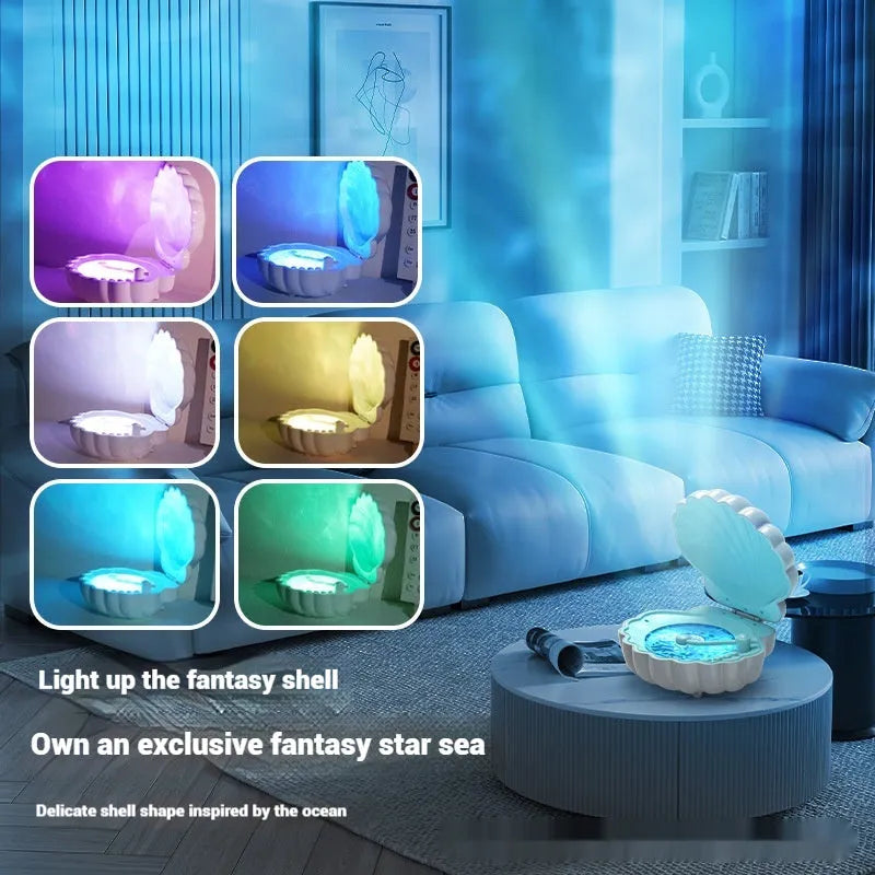 Retro vinyl record player design shell lamp with LED lighting in three colour options