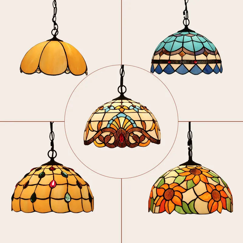 European retro baroque chandelier with coloured glaze finish and abstract modelling