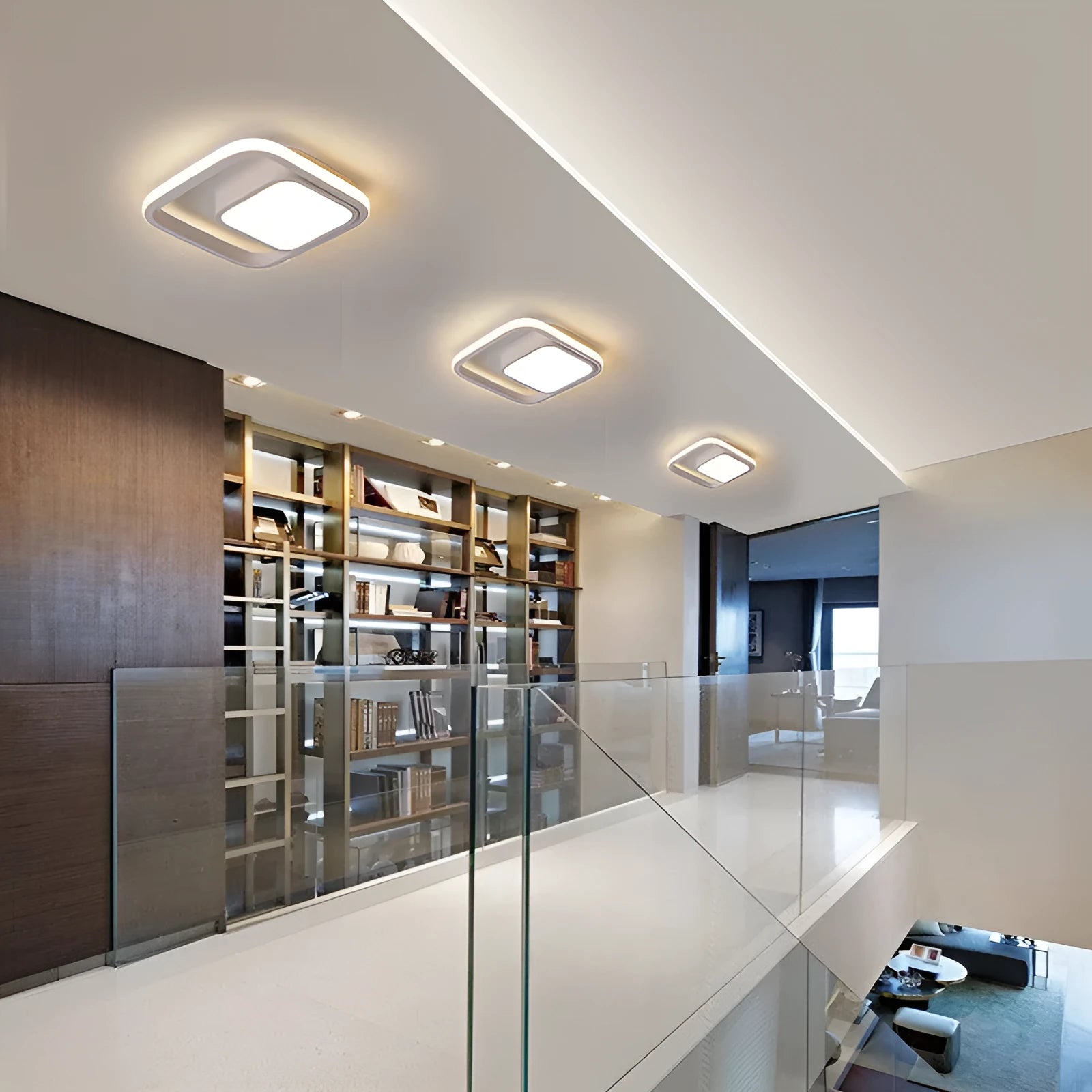 Commercial corridor aisle LED lights in three style options for hotel and restaurant lighting