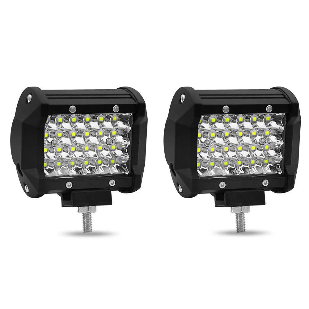 Black LED strip lights with 4 rows of light beads mounted on 304 stainless steel bracket
