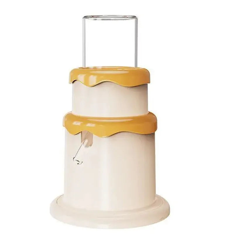 125ml cream cake hamster kettle small pet drinker in high borosilicate glass, 103.5 x 122mm, green pink purple yellow