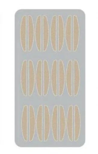 Box of non-adhesive eyelid stickers in three sizes for double eyelid creation