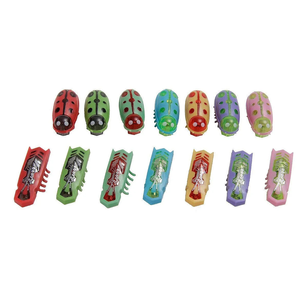 Miniature electric toothbrush worm cat teaser toy in plastic with jumping insects design