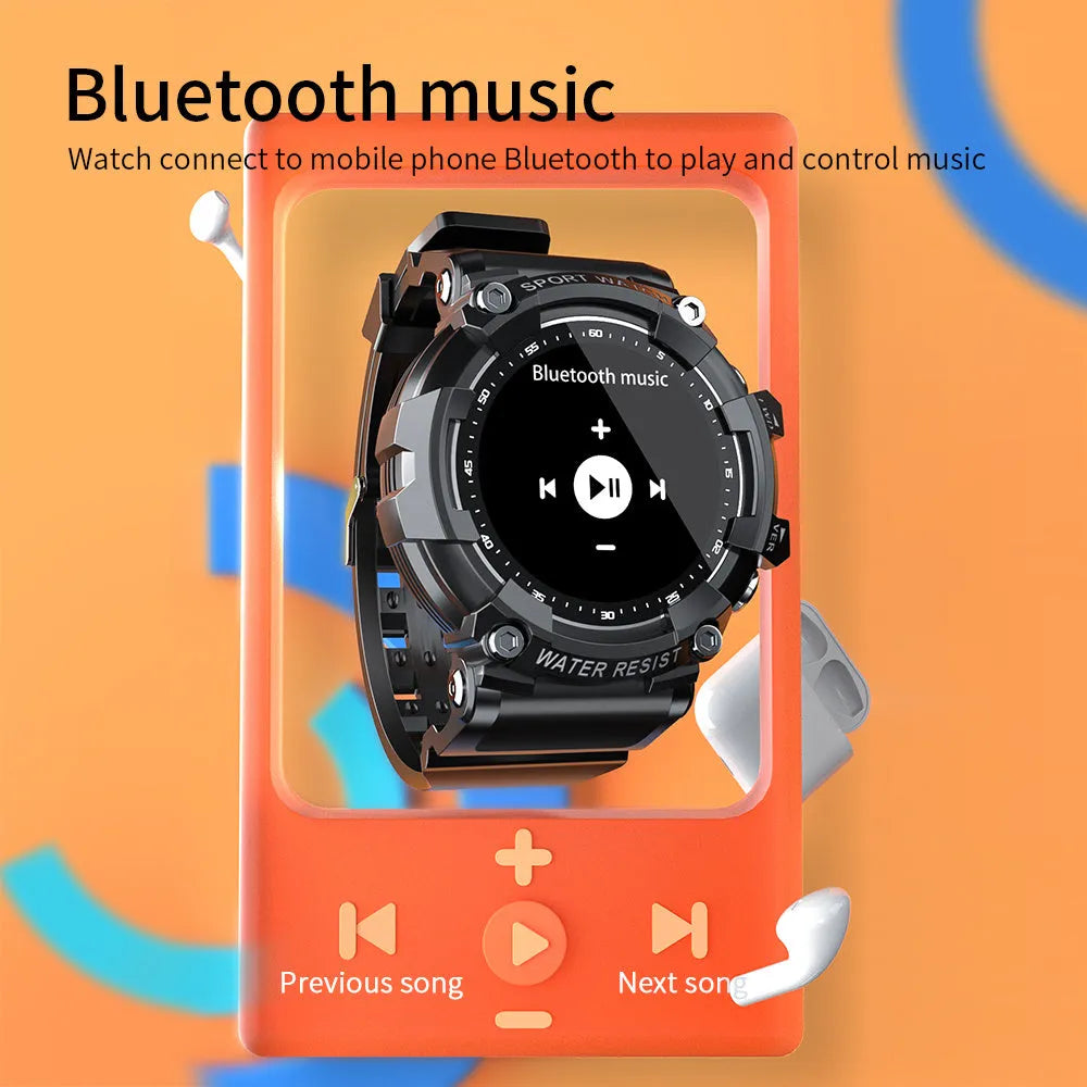 ATTACK 3 IP67 waterproof smartwatch in black with round colour screen on a TPU strap