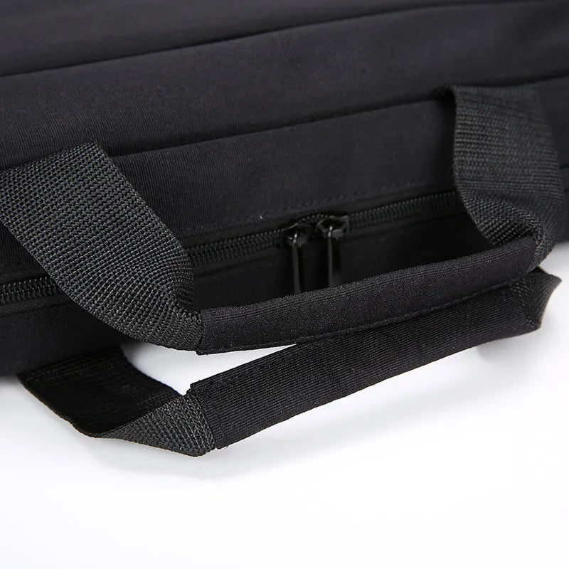 Oxford cloth computer bag shoulder handbag briefcase with zip and liner, 14 or 15.6 inch, blue black red grey