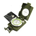 K4074 professional metal multifunctional compass with hanging ring on a black background.