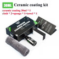 Car crystal coating paint curing ceramic coating 30ml bottle with cloth and sponge