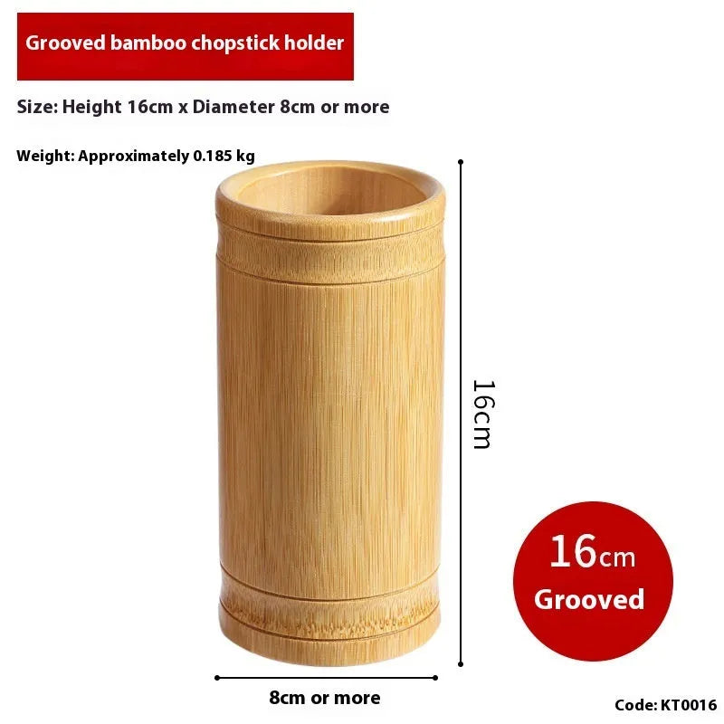 Bamboo chopsticks holder with creative styling for kitchen utensil organisation
