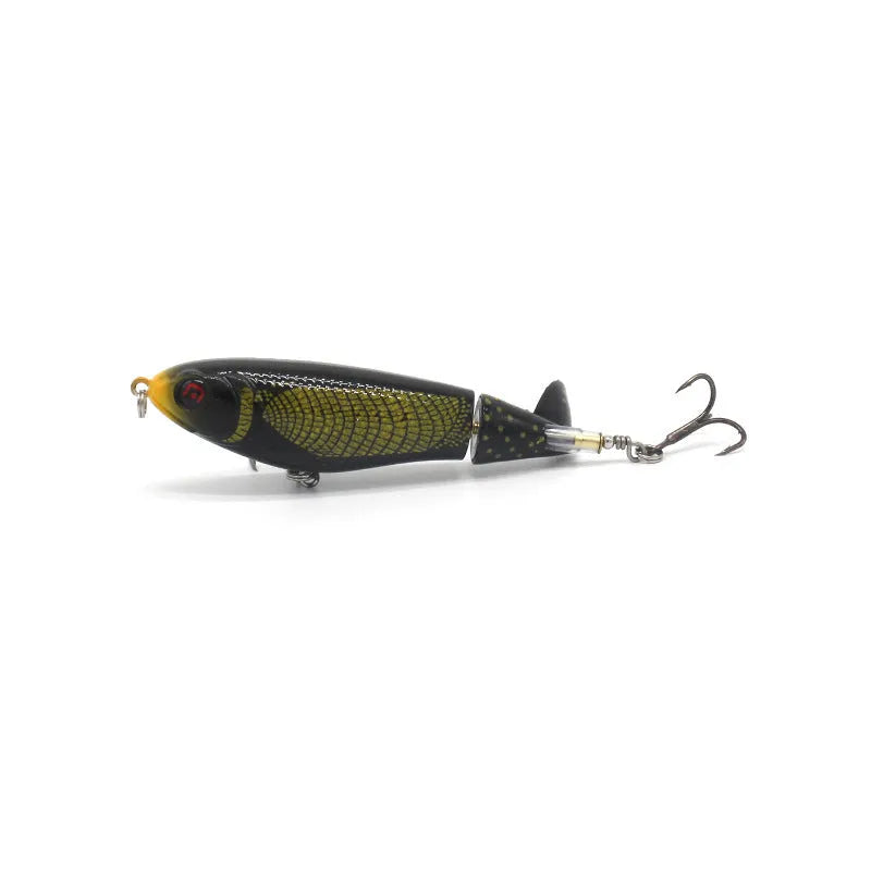 A 7.5cm long bionic soft fishing lure on a plain background, showing one of its multiple colour and style options.