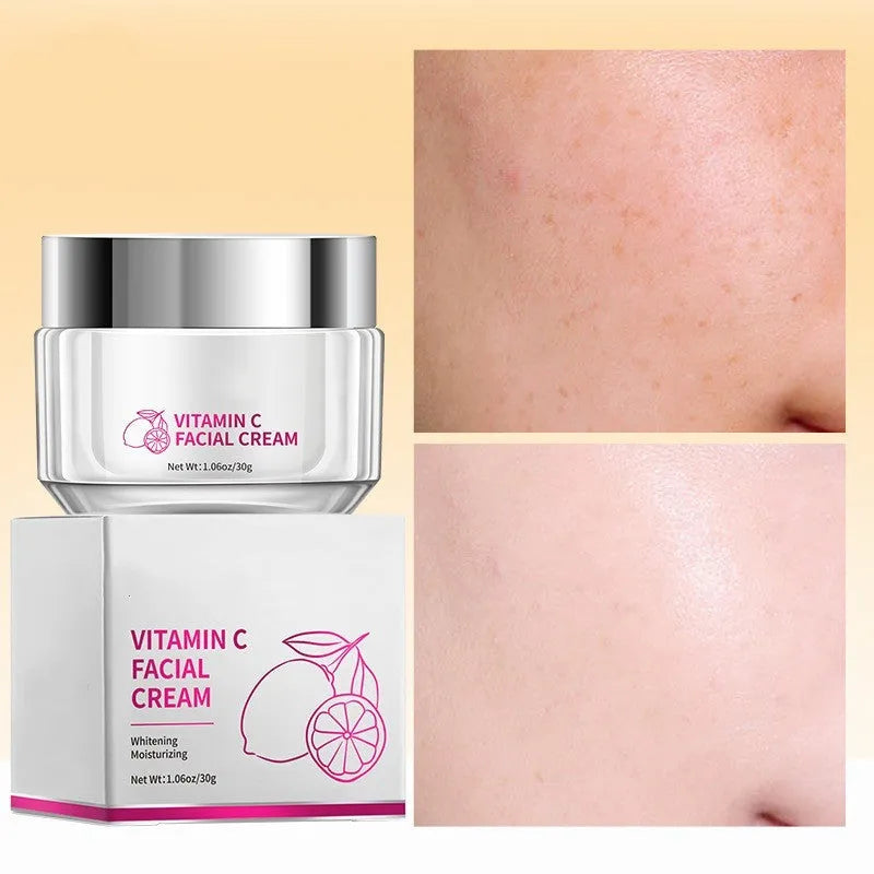 Vitamin C face cream 30g universal skin type compact 6x6x5.2cm cosmetic skincare product