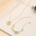 925 silver orchid pendant necklace with a peace buckle fastening on an O-ring chain.