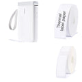 D11 compact bluetooth direct thermal label printer with USB cable and label roll