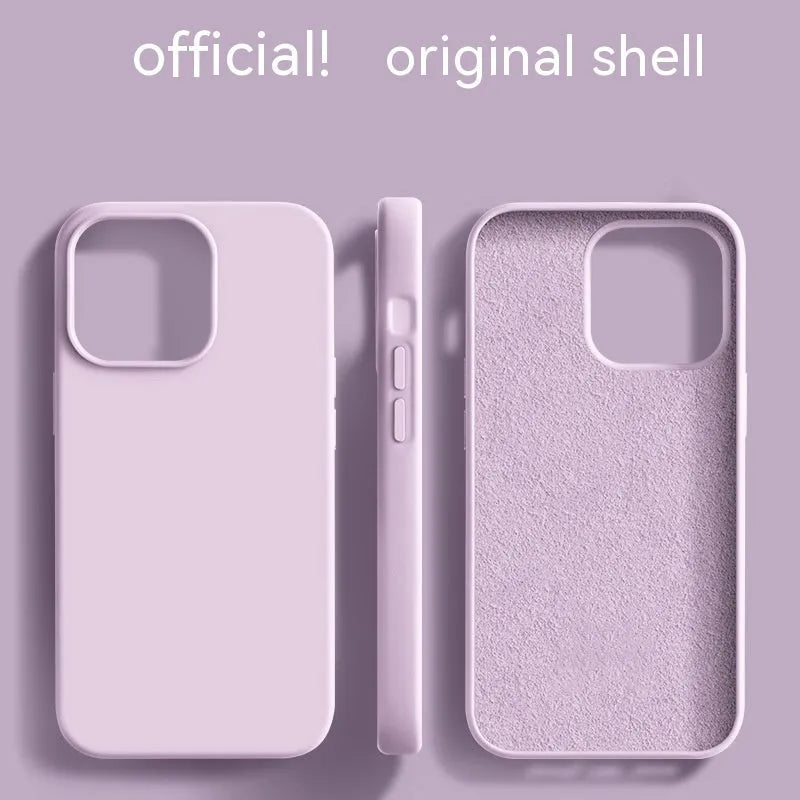Liquid silicone phone case for iPhone 13 in sunflower colour with frosted finish