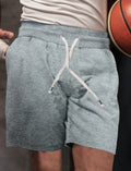 Men's drawstring loose brushed polyester casual sports shorts in five colours
