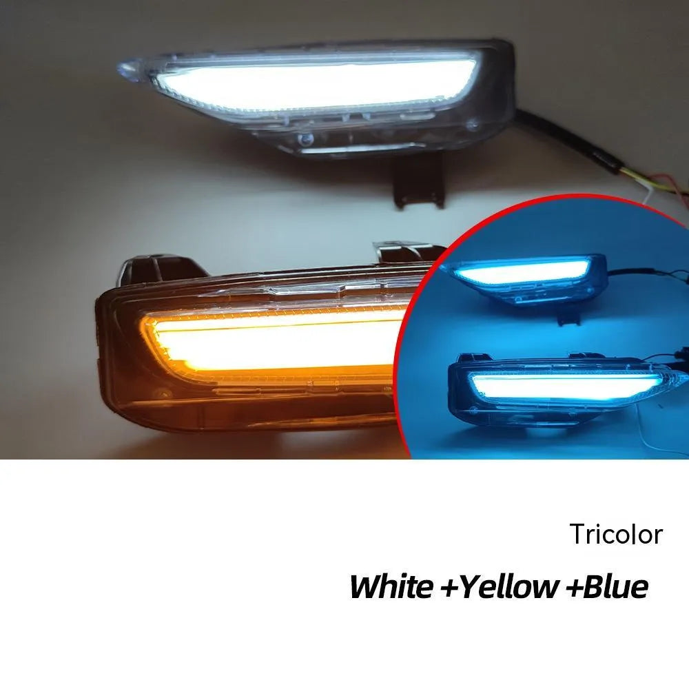 Infiniti Q50 Q70 front bumper LED turn signal and daytime running lamp unit with ABS housing