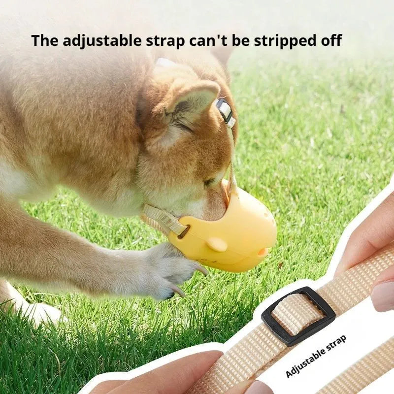 Portable dog muzzle breathable neoprene anti-biting adjustable for small medium dogs blue green yellow sizes L M XL XXL