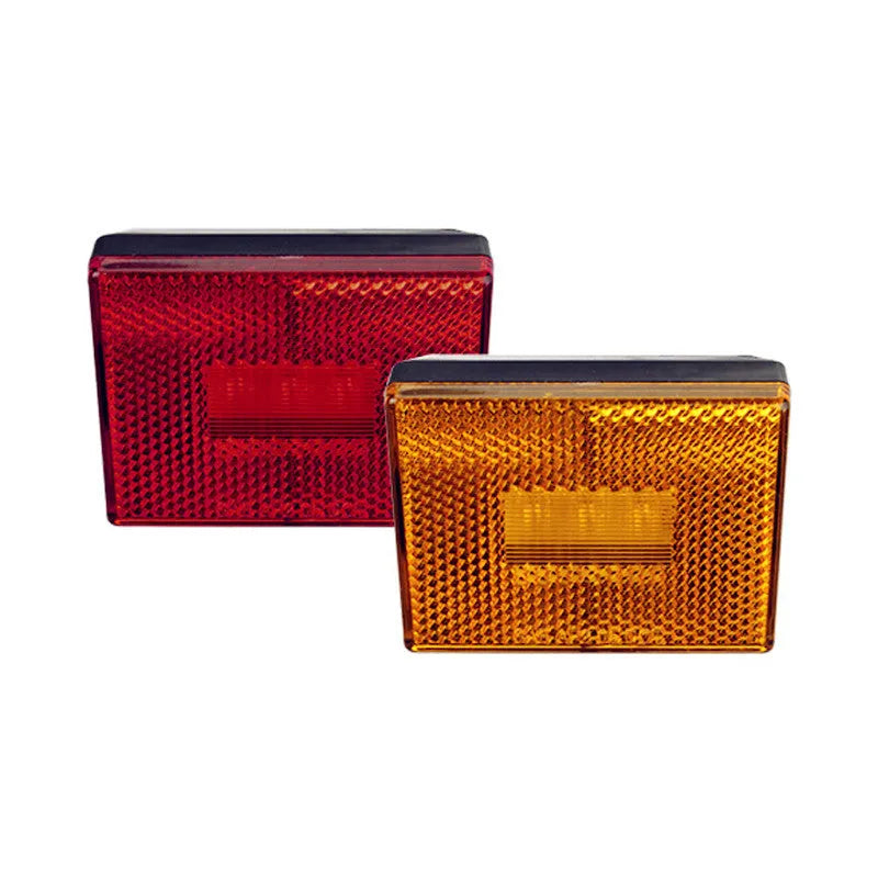 Red and yellow LED trailer side light with 19cm cable for clearance and width indication