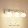 LED bathroom mirror wall lamp in black or white, 111V-240V, American simple style, single unit