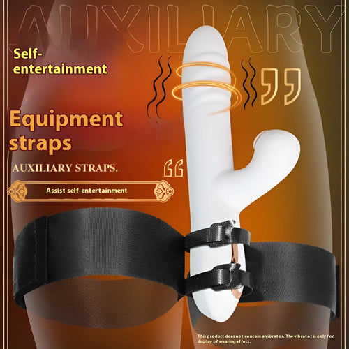 Black knitted belt appliance strap for adult intimate accessories and harness systems