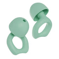Black silicone soundproof earplugs for sleep, work and party noise reduction