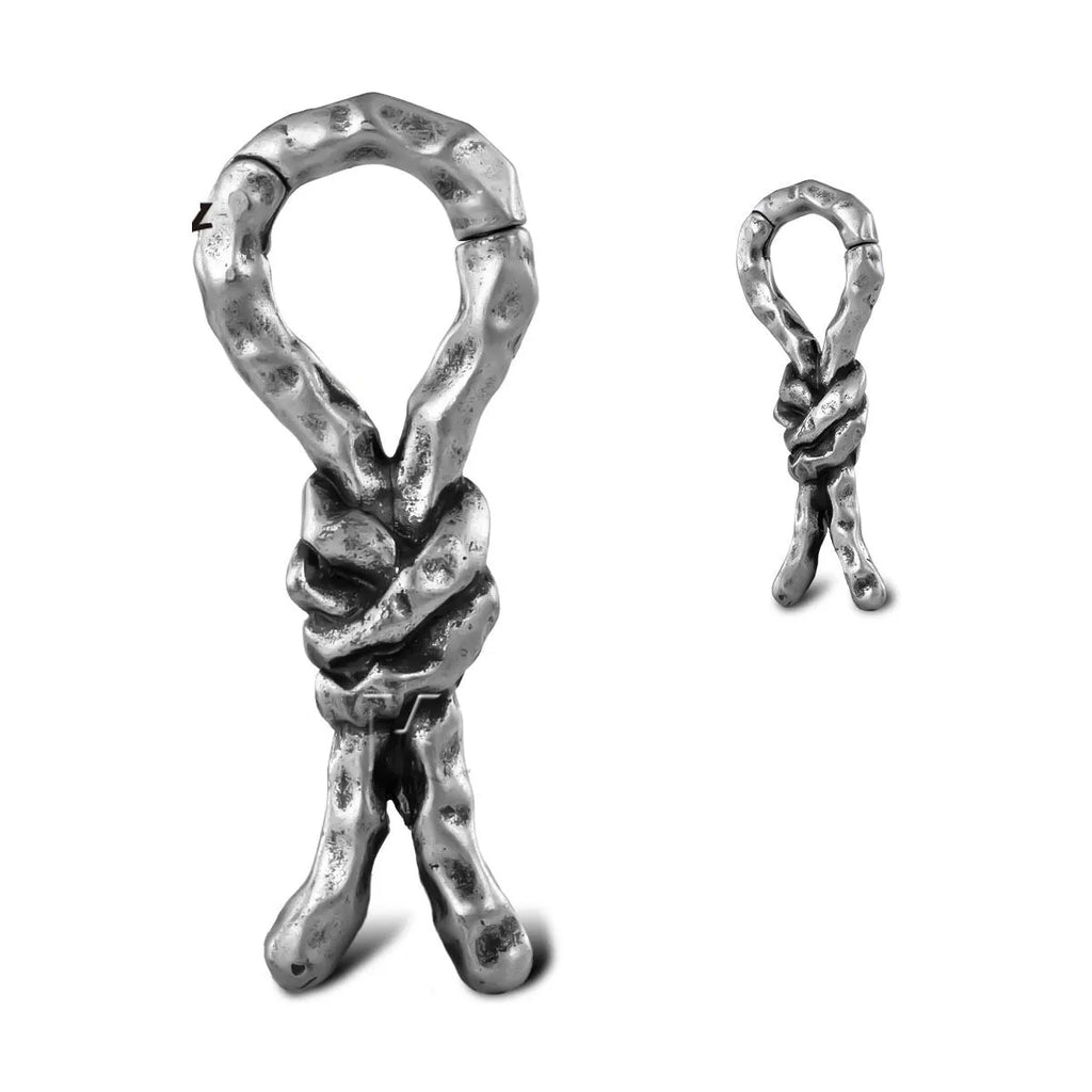 Copper bending and connecting earrings 4mm size retro style