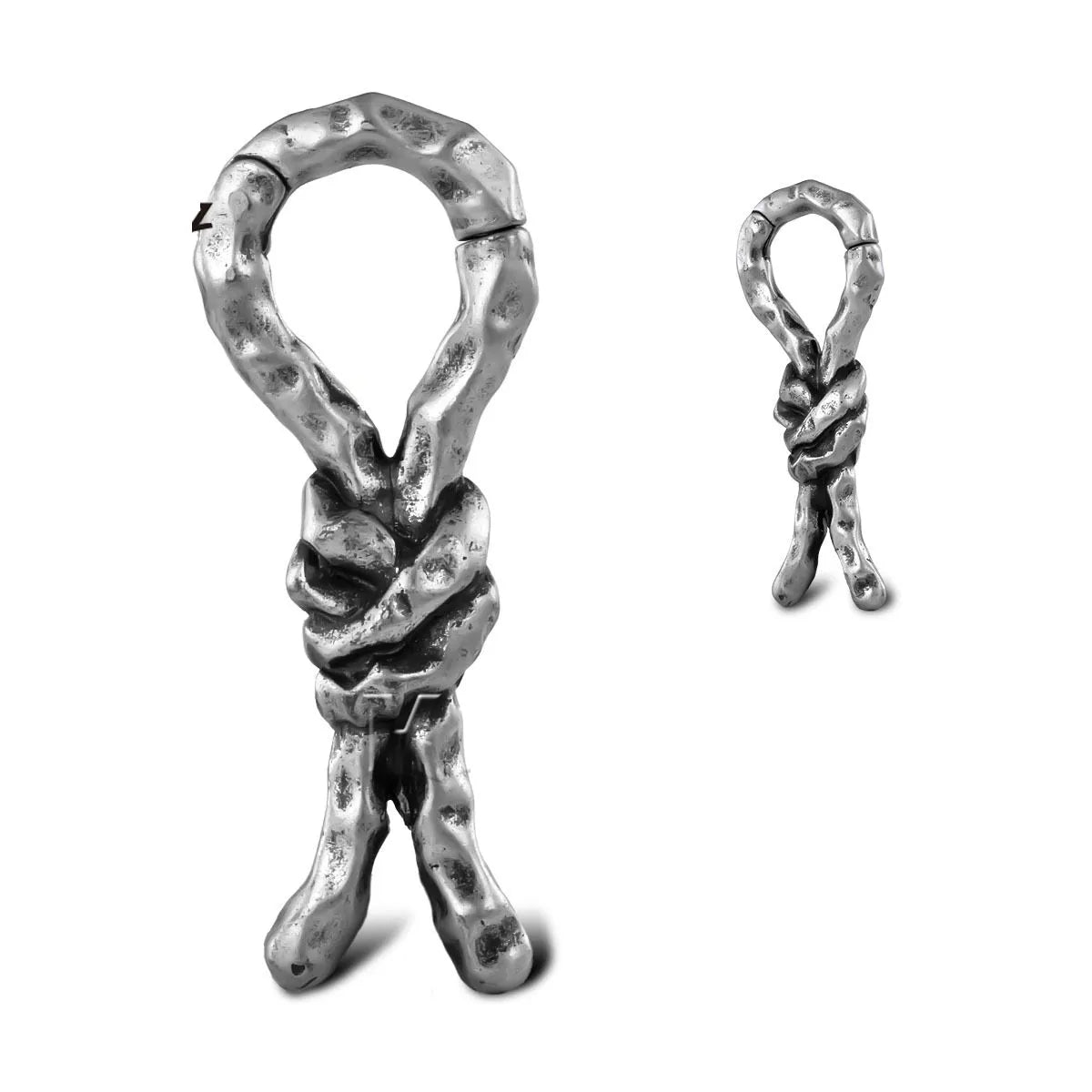 Copper bending and connecting earrings 4mm size retro style