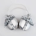 Hard resin Gothic cross design headphone cover for Apple AirPods Max in black or silver options