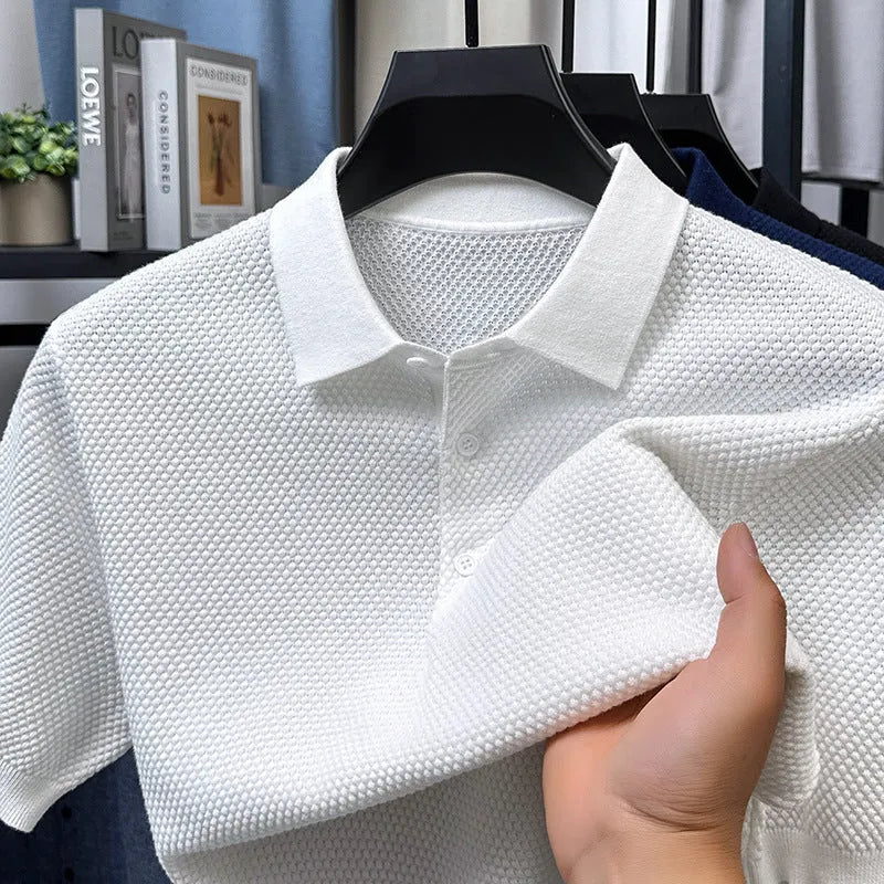 Loose fit pure cotton short sleeve sweater in oversized pullover style