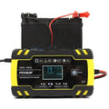 12V 24V battery charger with screen display for motorcycle and truck batteries