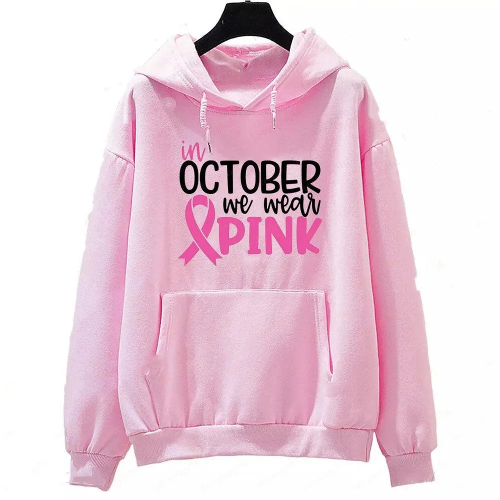 Pullover hoodie with 'I'm A Survivor' hot stamping print and side seam pockets in street fashion style