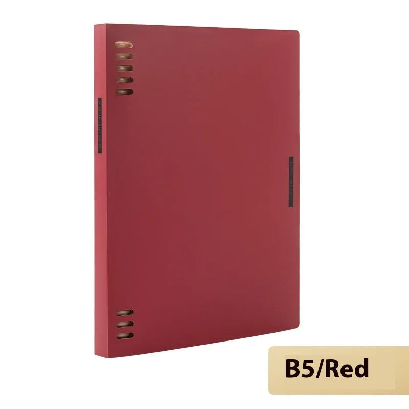 Refillable spiral notebook in A5 and B5 sizes with colourful PP cover options