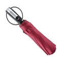 Large triple folding automatic advertising umbrella with steel frame in black colour option